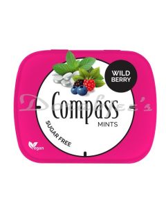 COMPASS FRESH MINTS WILD BERRY SUGAR FREE 14G