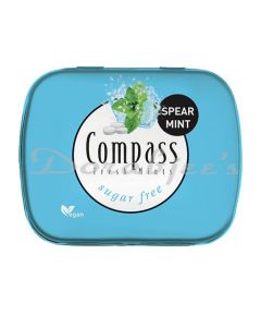 COMPASS MINTS SPEAR MINT SUGAR FREE 14G