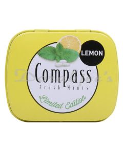 COMPASS MINTS LEMON SUGAR FREE 14G