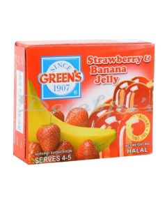 GREENS STRAWBERRY AND BANANA JELLY 80G