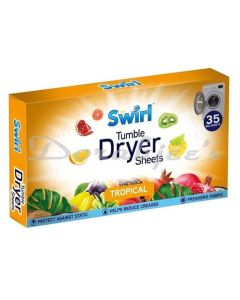 SWIRL TROPICAL DRYER SHEETS 35S