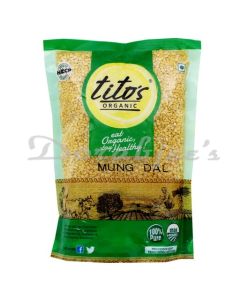 TITOS ORGANIC MUNG DAL 500G