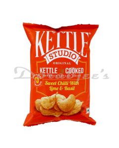 KETTLE CHIPS SWEET CHILLI LIME BASIL 125G