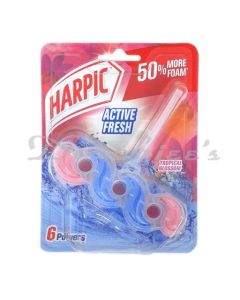 HARPIC ACTIVE FRESH RIM BLOCK TOILET CLEANER TROPICAL BLOSSOM 35G