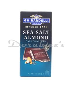 GHIRARDELLI INTENSE DARK SEA SALT  CHOCOLATE 100G
