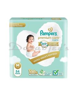 PAMPERS PREMIUM CARE DIAPER PANTS - M 54 PCS 7-12 KG