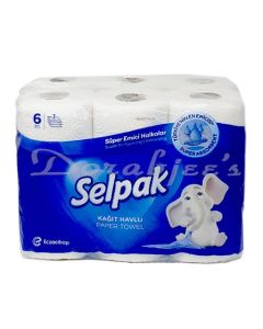 SELPAK 3PLY PAPER TOWEL ROLLS 6ROLLS
