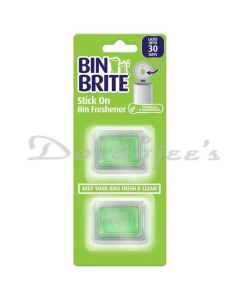 BIN BRITE STICK ON BIN FRESHENER CITRONELLA AND LEMONGRASS 2X5G