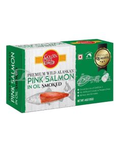 GOLDEN PRIZE  WILD PINK SALMON SMOKED IN OIL 115G
