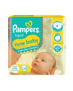 PAMPERS ACT BABY NB 72S  UP TO 5KG