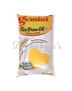 GEMINI RICEBRAN OIL 1LTR POLY PACK