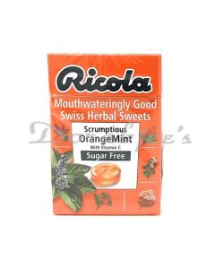 RICOLA SUGAR FREE SWEETS ORANGE MINT 45G