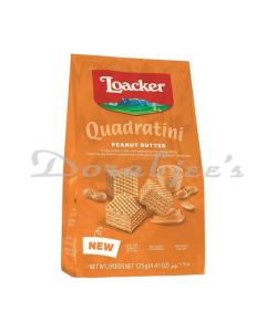 LOACKER QUADRATINI PEANUT BUTTER WAFER BUSCUIT 125G