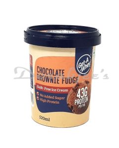 GET A WHEY ICE CREAM  CHOC BROWNIE 520ML