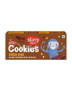 SLURRP FARM NO MAIDA NO REFINED SUGAR CHOCO RAGI COOKIES 88G