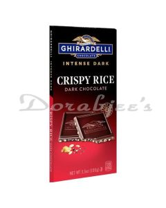 GHIRARDELLI INTENSE DARK CRISPY RICE DARK CHOCOLATE 100