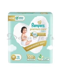 PAMPERS PREMIUM CARE PANTS MEDIUM 16 PCS 7 - 12 KG