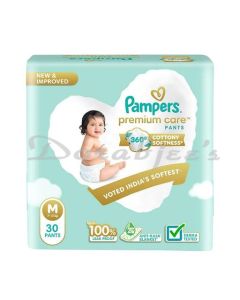 PAMPERS PREMIUM CARE PANTS M 30 COUNT 7 - 12 KG