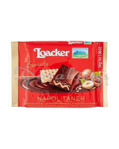 LOACKER NAPOLITANER CHOCOLATE HAZELNUT WAFER BISCUIT 54G