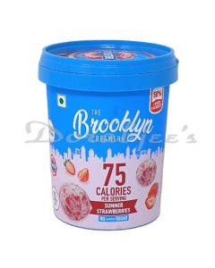 THE BROOKLYN CREAMERY ICE CREAM SUMMER STRAWBERRIES 450ML
