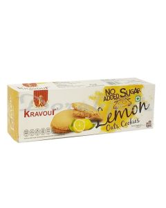 KRAVOUR LEMON SUGAR FREE COOKIES 150G