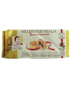 VICENZI PUFF PASTRY BOCCONCINI  FILLED WITH CHOCOLATE CREAM 125G