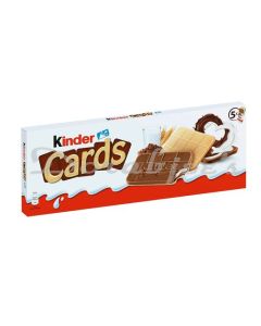 KINDER CARDS TWO LAYERS BISCUIT WITH COCOA AND MILKY CREAM 128G