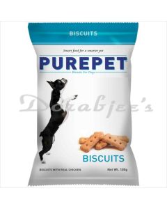 PUREPET DOG FOOD BISCUITS WITH CHICKEN 75G