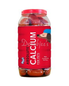 DROOLS ABSOLUTE CALCIUM SAUSAGE DOG SUPPLEMENT -JAR ,18 PIECES