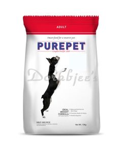 PUREPET MEAT AND RICE ADULT DOG FOOD  10KG