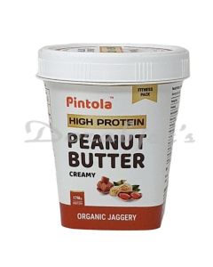 PINTOLA HIGH PROTEIN PEANUT BUTTER WITH JAGGERY CREAMY 510G