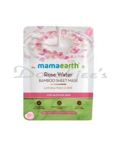 MAMAEARTH ROSE WATER BAMBOO SHEET MASK 25 G