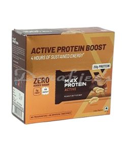 MAX PROTEIN  NO ADDED SUGAR PEANUT BUTTER ENERGY BAR 420