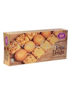 KWALITY BISCUITS TRIPLE DELIGHT FRUIT CASHEW CHAI 600G