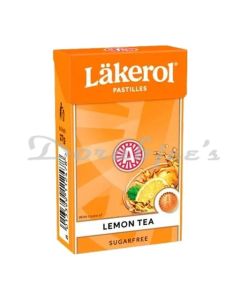 LAKEROL SUGAR FREE PASTILLES  LEMON TEA FLAVOR SWEDISH SUGAR FREE FRUITY  27G