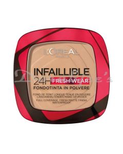 LOREAL PARIS INFALLIBLE 24H FRESH WEAR FOUNDATION IN A POWDER 140 GOLDEN BEIGE 9G