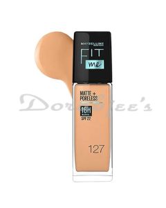 MAYBELLINE FIT ME MATTE+ PORELESS LIQUID FOUNDATION  SPF 22 30 ML GOLDEN HONEY 127