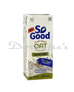 SO GOOD OAT MILK UNSWEETENED 200ML