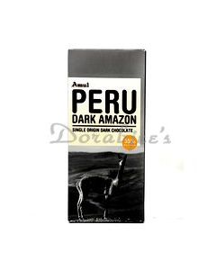AMUL CHOCOLATE PERU DARK AMAZON 55% COCOA 125G