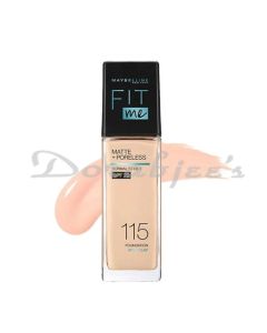 MAYBELLINE FIT ME MATTE+PORELESS 16H OIL CONTROL SPF 22 FOUNDATION 115 30 ML