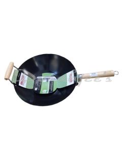 ALDA COOKWARE CARBON STEEL WOK 35C