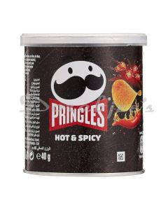 PRINGLES HOT  AND  SPICY POTATO CHIPS 40 G