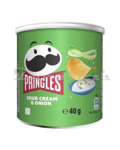 PRINGLES SOUR CREAM  AND  ONION  POTATO CHIPS 40G