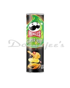 PRINGLES SUPER HOT CHILLI LEMON CRAB FLAVOR CHIPS 110G