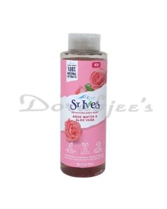 ST IVES ROSEWATER & ALOE VERA BODY WASH 473ML
