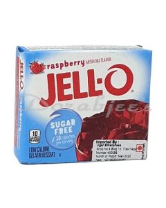 JELL O JELLY PUDDING SUGAR FREE RASPBERRY 85G