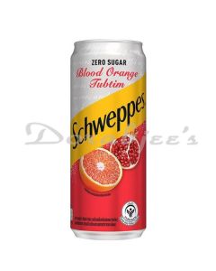 SCHWEPPES ZERO SUGAR BLOOD ORANGE TUBTIM 330ML