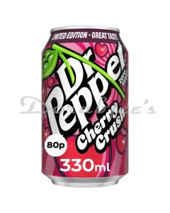 DR PEPPER CHERRY CRUSH ZERO SUGAR SOFT DRNK CAN 330ML
